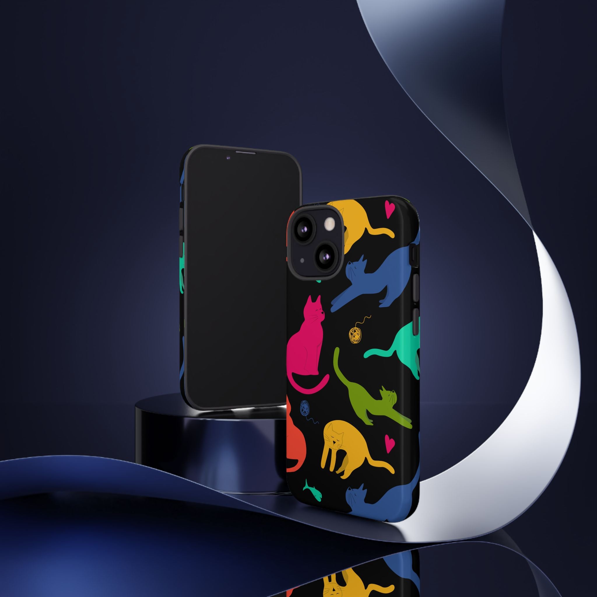 Colorful Cat Phone Case - Fun Pet Lover Accessory, Paw-some Gift for Cat Owners, Colorful Protective Cover, Cute Animal Phone [...]