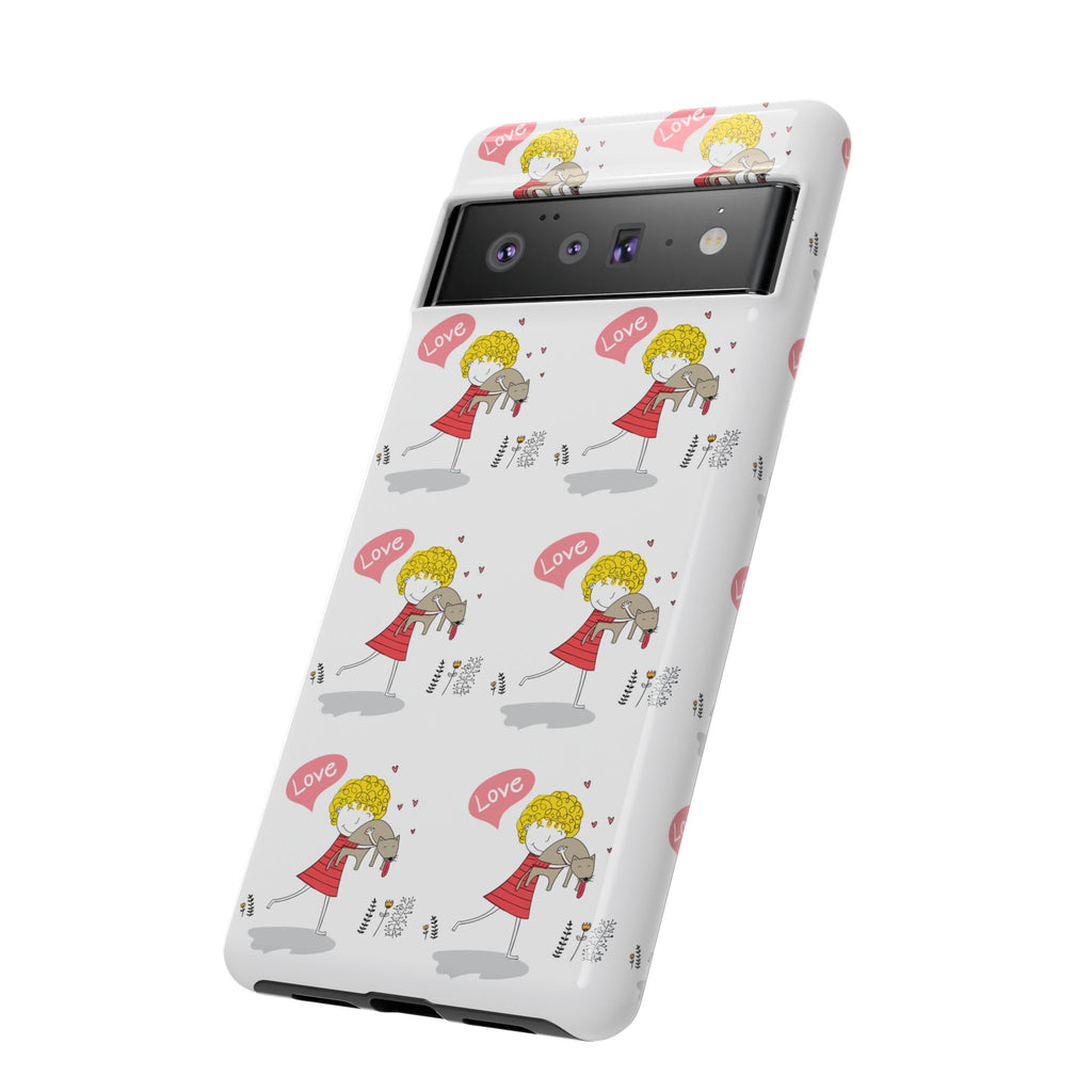 Love-Themed Phone Case | Cute Pet Lover Accessory, Perfect Gift for Birthdays, Anniversaries, Animal Lovers, Valentine's Day