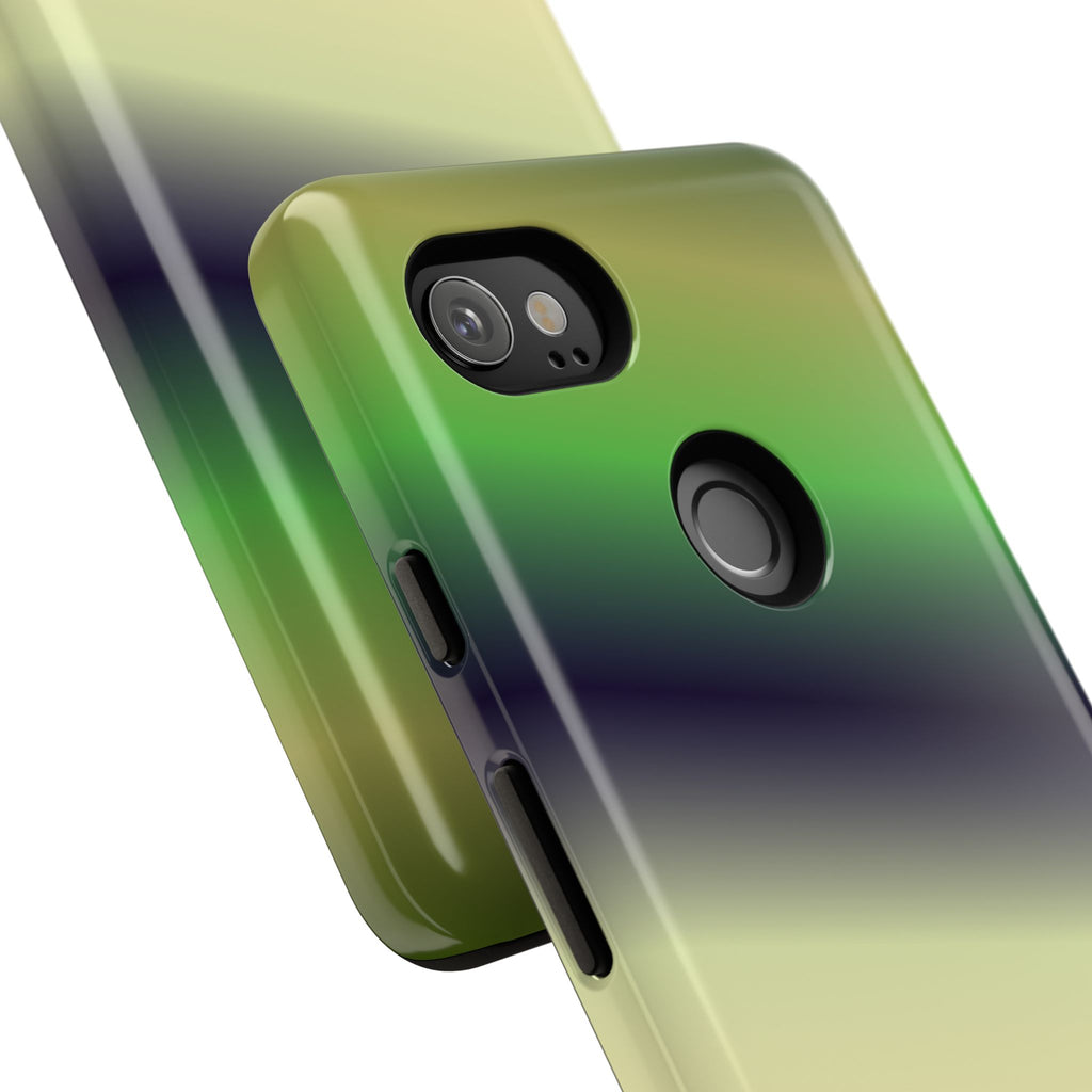 Gradient Phone Case - Tough Cases, Unique Cell Phone Cover, Stylish Tech Accessories, Green and Black Gradient, Perfect Gift