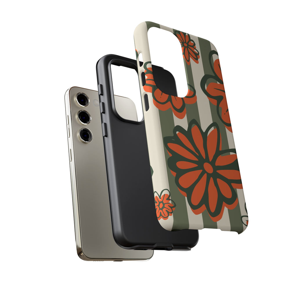 Floral Tough Phone Case - Trendy Protector for Pet Lovers, Super Cute Gift, Floral Design, Stylish Phone Cover, Unique Accessory