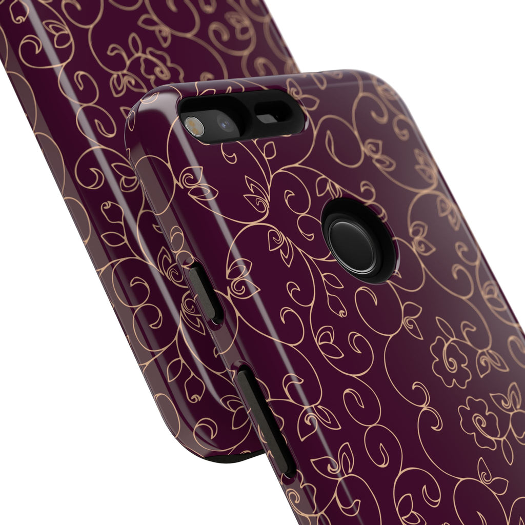 Elegant Floral Phone Case | Durable Mobile Cover, Gift for Her, Floral Design, Stylish Accessory, Phone Protection