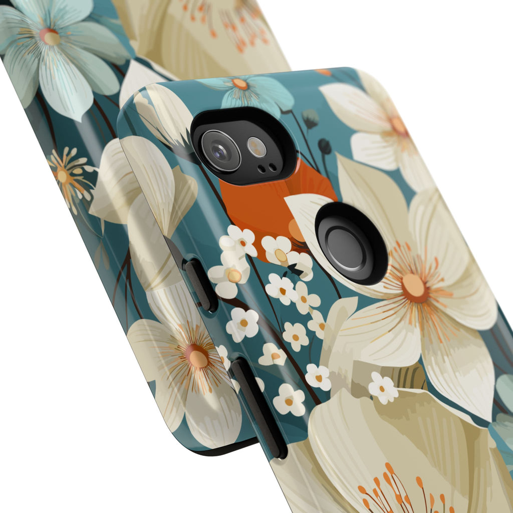 Floral Phone Case, Stylish Tough Cases with Botanical Design, Flower Print Phone Cover, Gifts for Nature Lovers, Eco-Friendly Mobile Cover