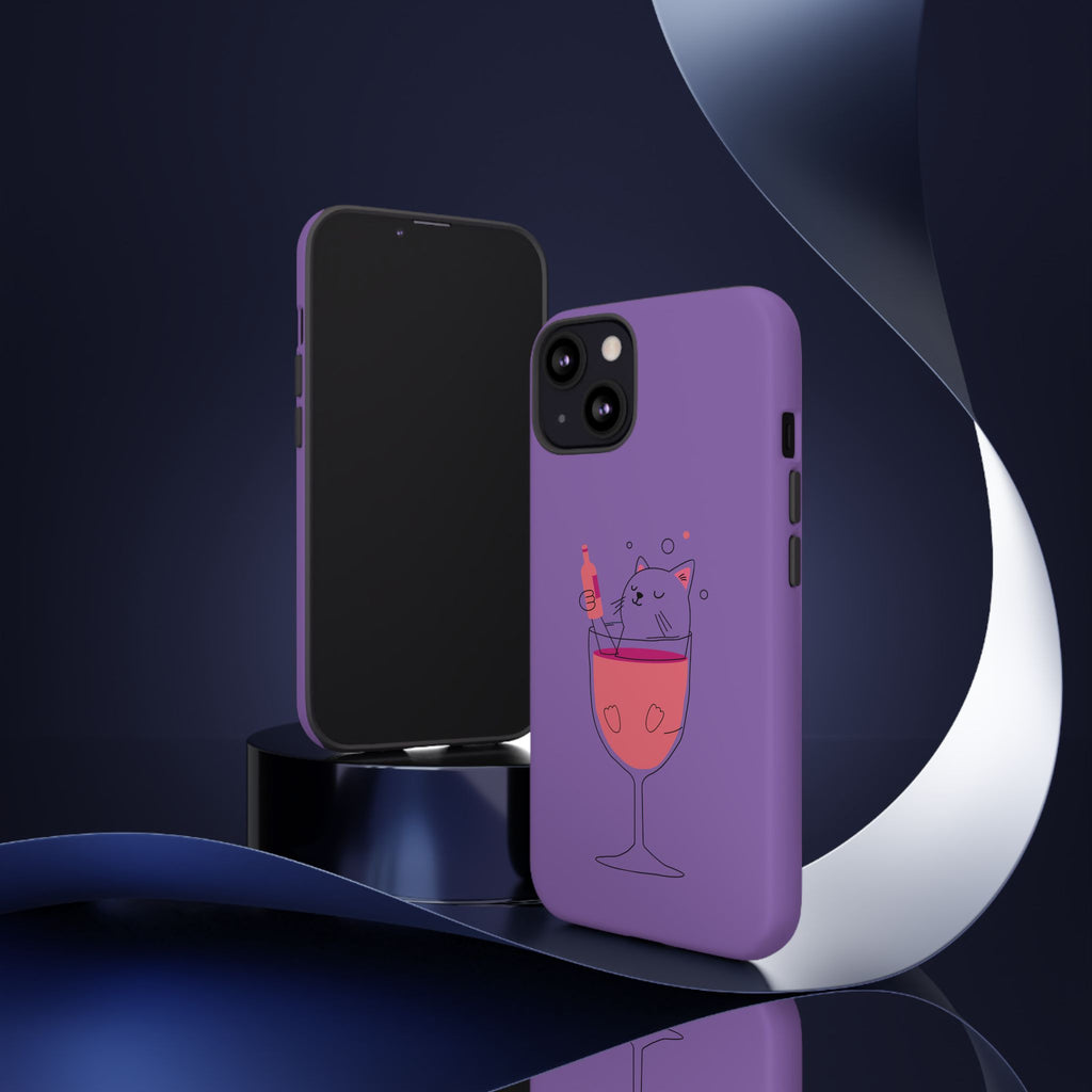 Cute Cat Phone Case, Fun Gift for Cat Lovers, Colorful Phone Cover, Pet Lover Accessory, Unique Cat Themed Case