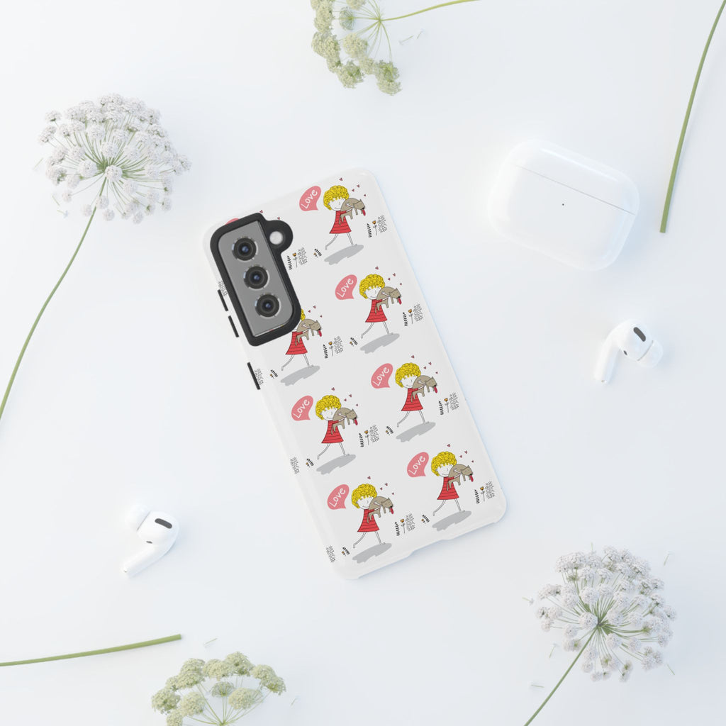 Love-Themed Phone Case | Cute Pet Lover Accessory, Perfect Gift for Birthdays, Anniversaries, Animal Lovers, Valentine's Day