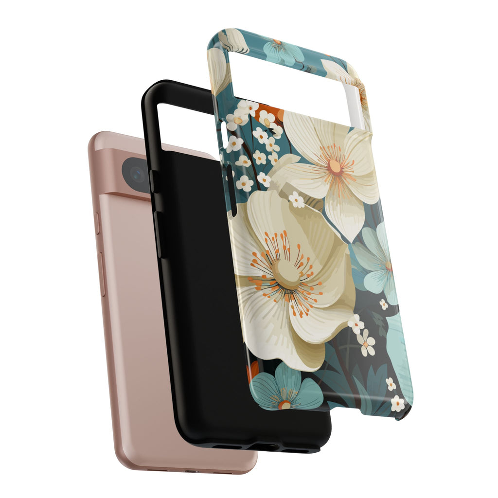 Floral Phone Case, Stylish Tough Cases with Botanical Design, Flower Print Phone Cover, Gifts for Nature Lovers, Eco-Friendly Mobile Cover