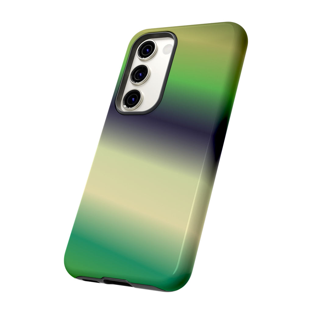 Gradient Phone Case - Tough Cases, Unique Cell Phone Cover, Stylish Tech Accessories, Green and Black Gradient, Perfect Gift