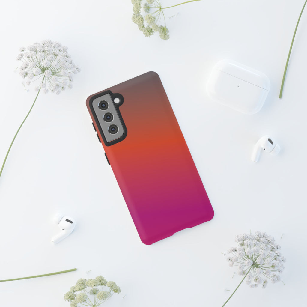 Gradient Phone Case, Custom Tough Case, Durable Phone Accessory, Vibrant Design, Gift for Tech Lovers, Birthday and Holiday Present