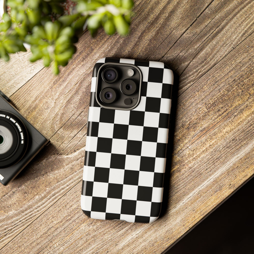 Stylish Checkered Phone Case | Trendy Protective Cover for iPhone, Gift for Teens, Fashion Accessory, Unique Design for All Occasions