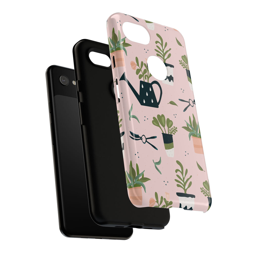 Floral Phone Case, Cute Plant Lover Case, Gift for Gardeners, Phone Cover, Green Thumb Accessories, Mother's Day Gift