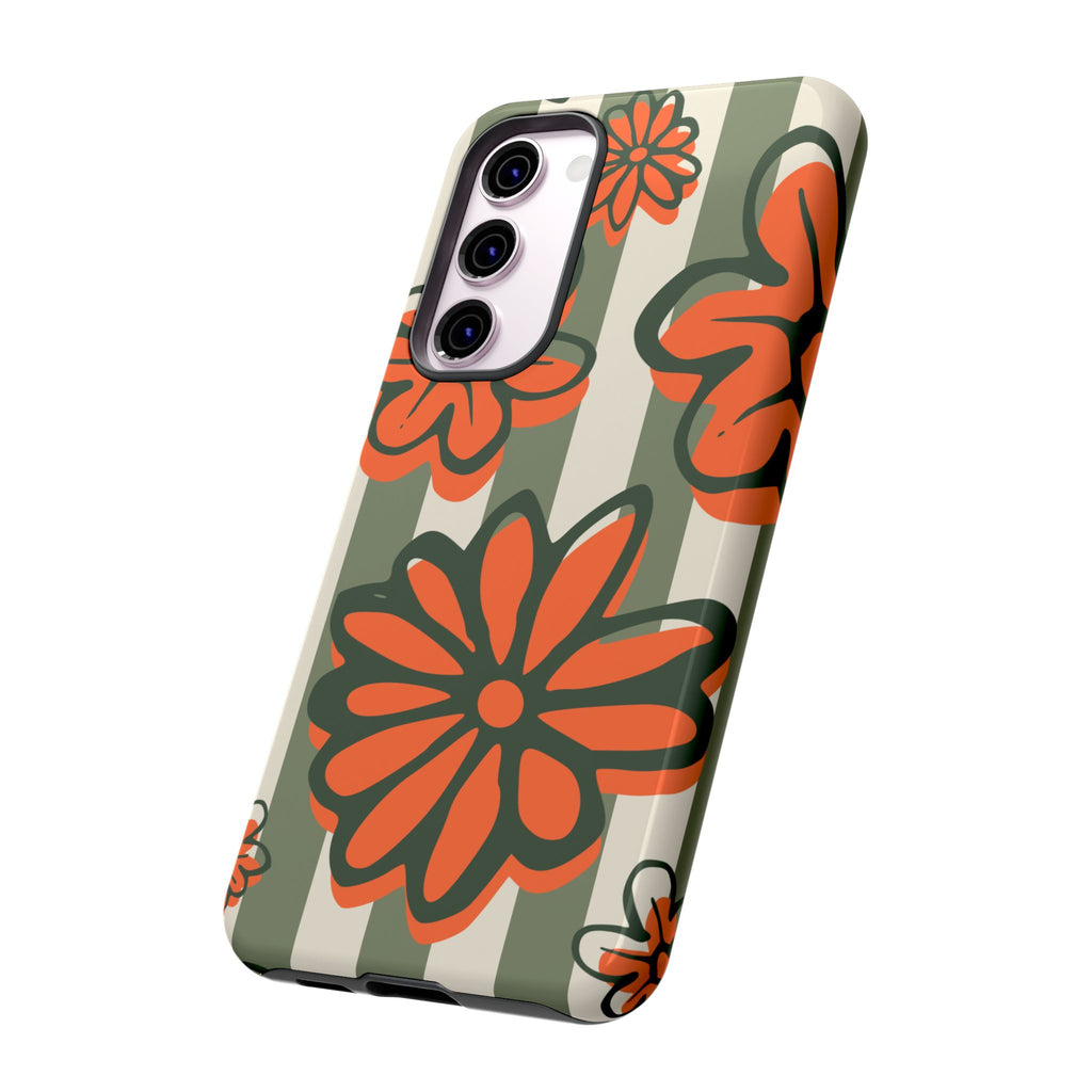 Floral Tough Phone Case - Trendy Protector for Pet Lovers, Super Cute Gift, Floral Design, Stylish Phone Cover, Unique Accessory
