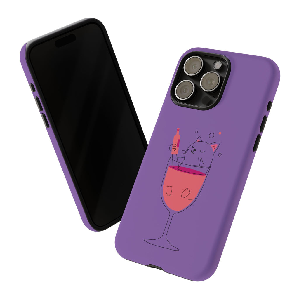 Cute Cat Phone Case, Fun Gift for Cat Lovers, Colorful Phone Cover, Pet Lover Accessory, Unique Cat Themed Case