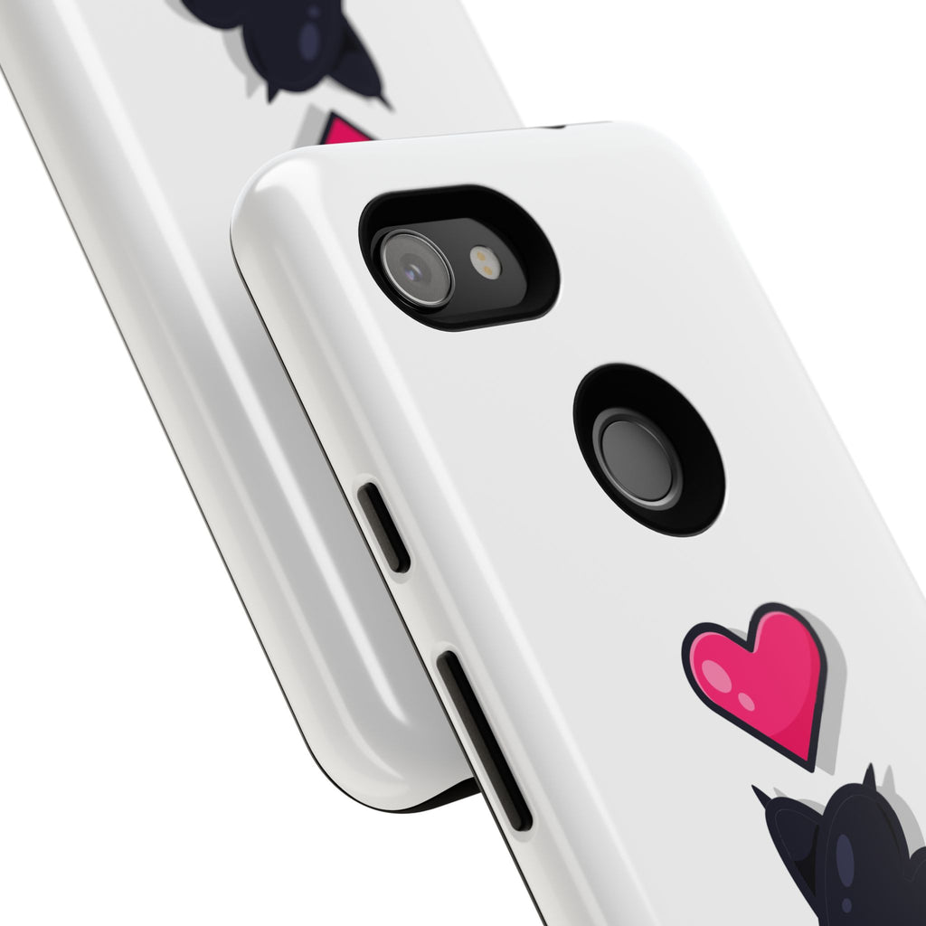 Cute Cat Love Phone Case, Tough Cell Phone Cover, Animal Lover Gifts, Pet Parent Accessories, Valentine's Day Essentials