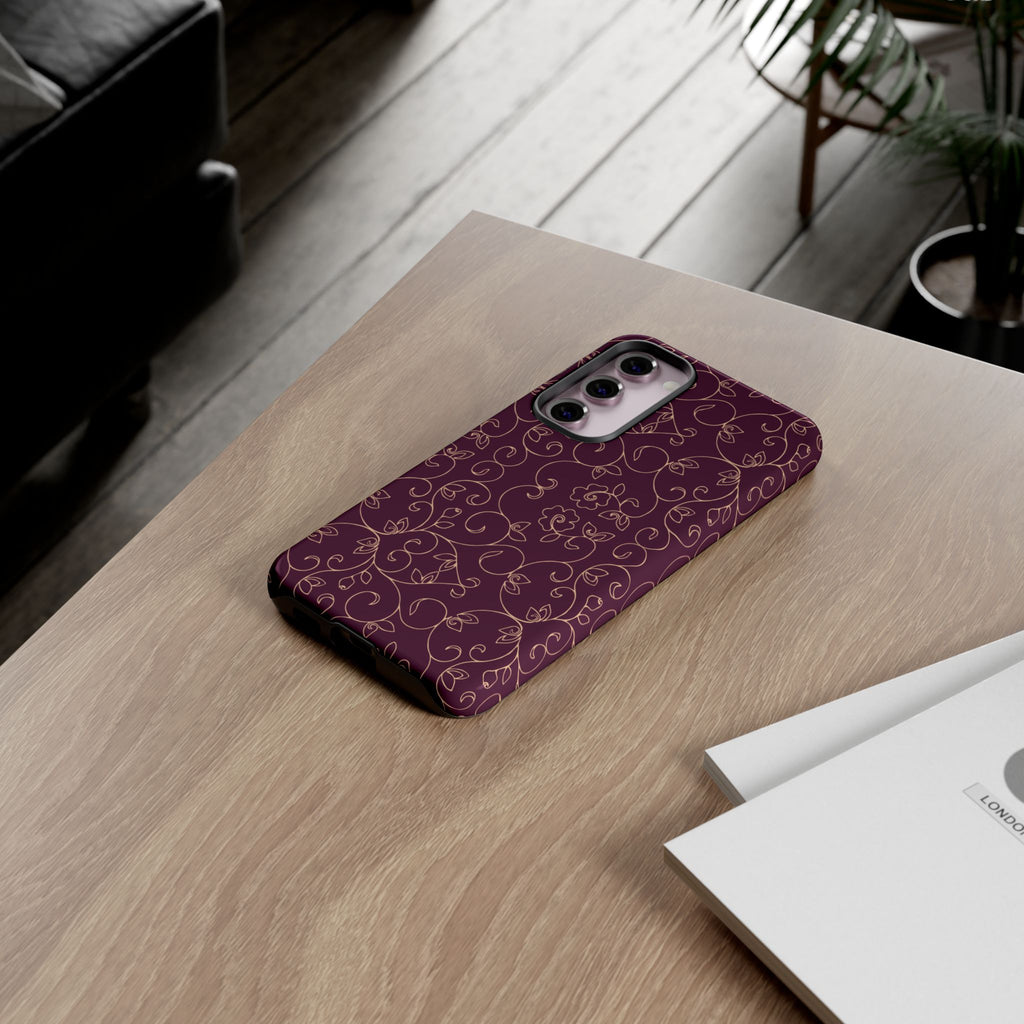 Elegant Floral Phone Case | Durable Mobile Cover, Gift for Her, Floral Design, Stylish Accessory, Phone Protection