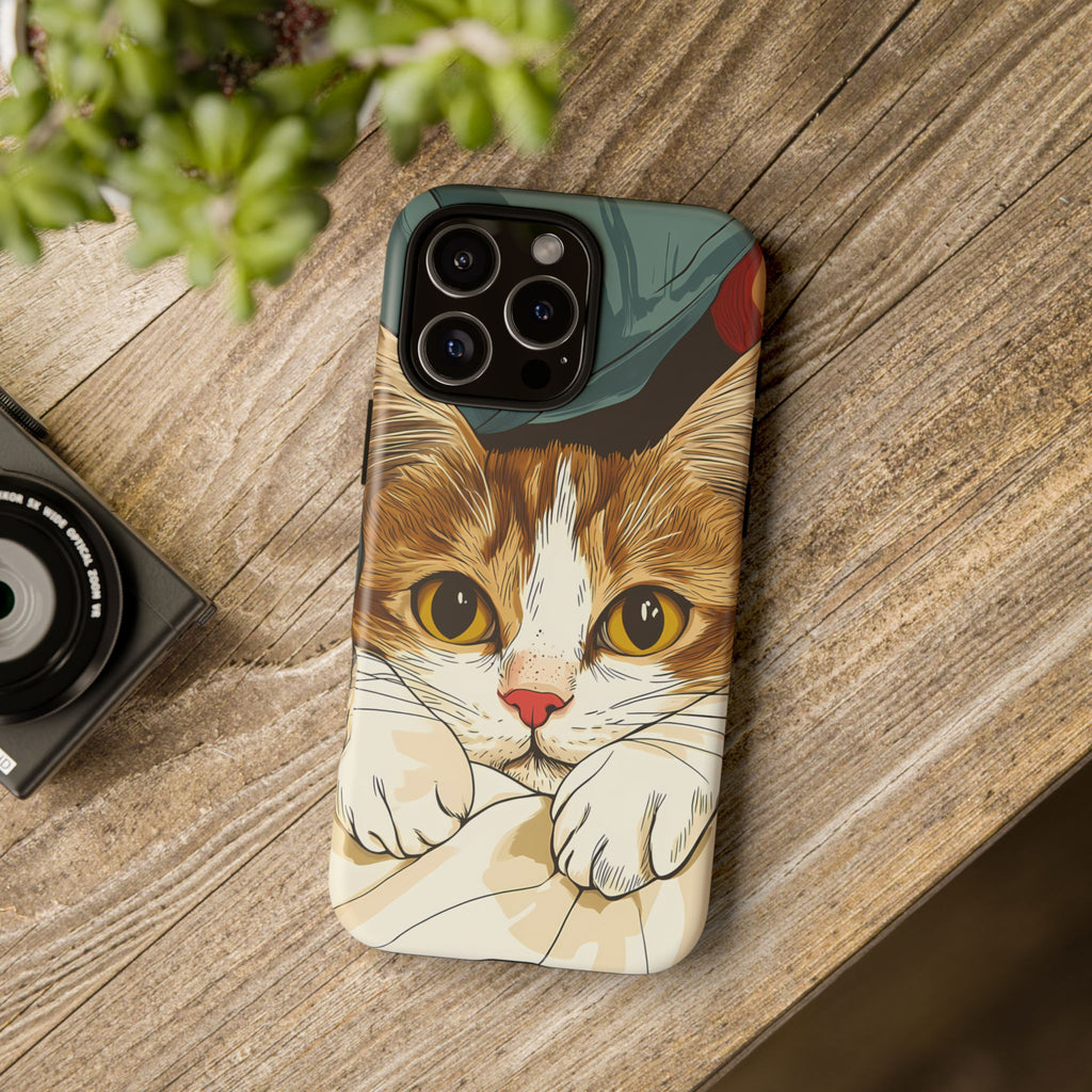 Cute Cat Phone Case - Ideal for Cat Lovers, Pet Owners, Birthday Gifts, Smartphone Accessories, Funny Pet Humor