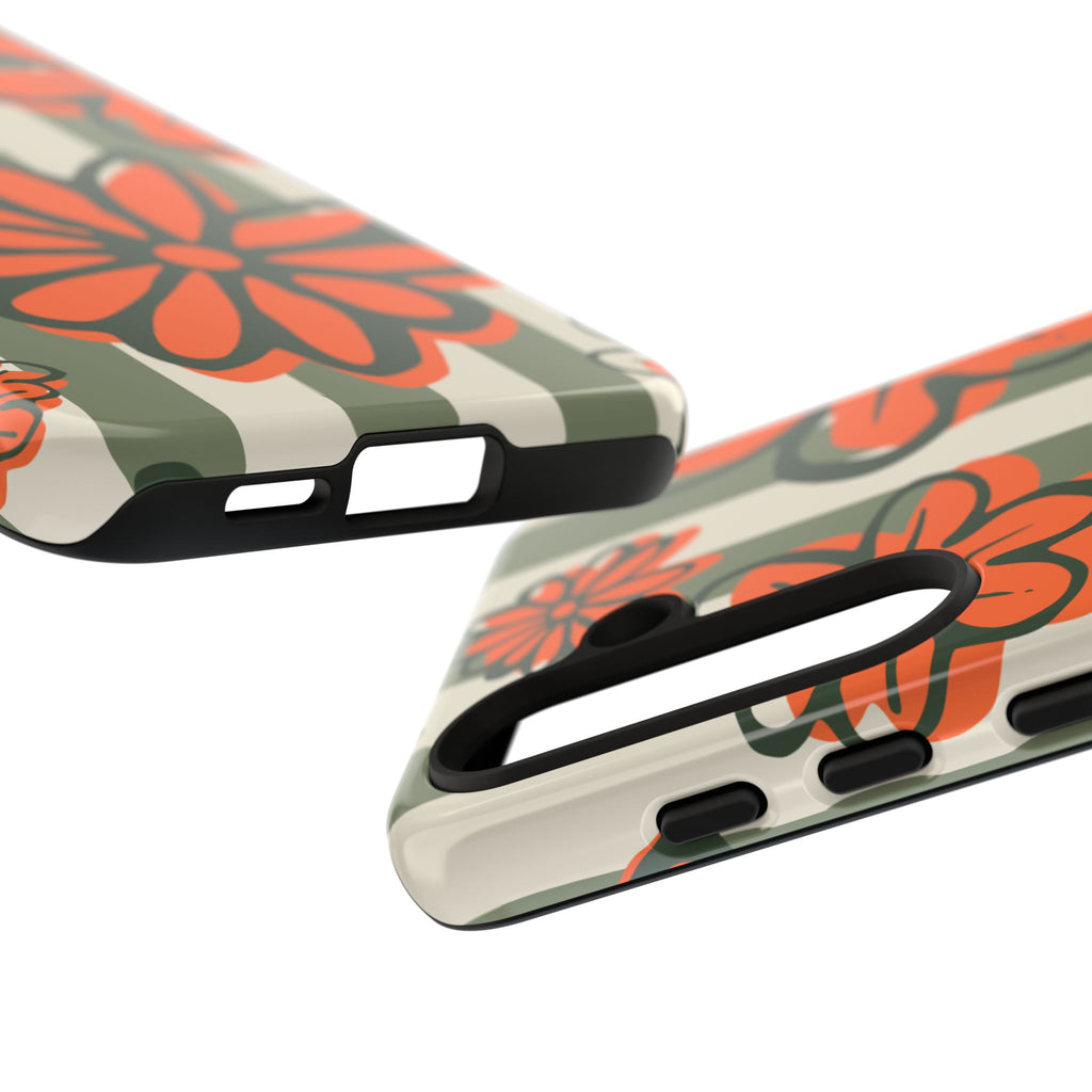 Floral Tough Phone Case - Trendy Protector for Pet Lovers, Super Cute Gift, Floral Design, Stylish Phone Cover, Unique Accessory