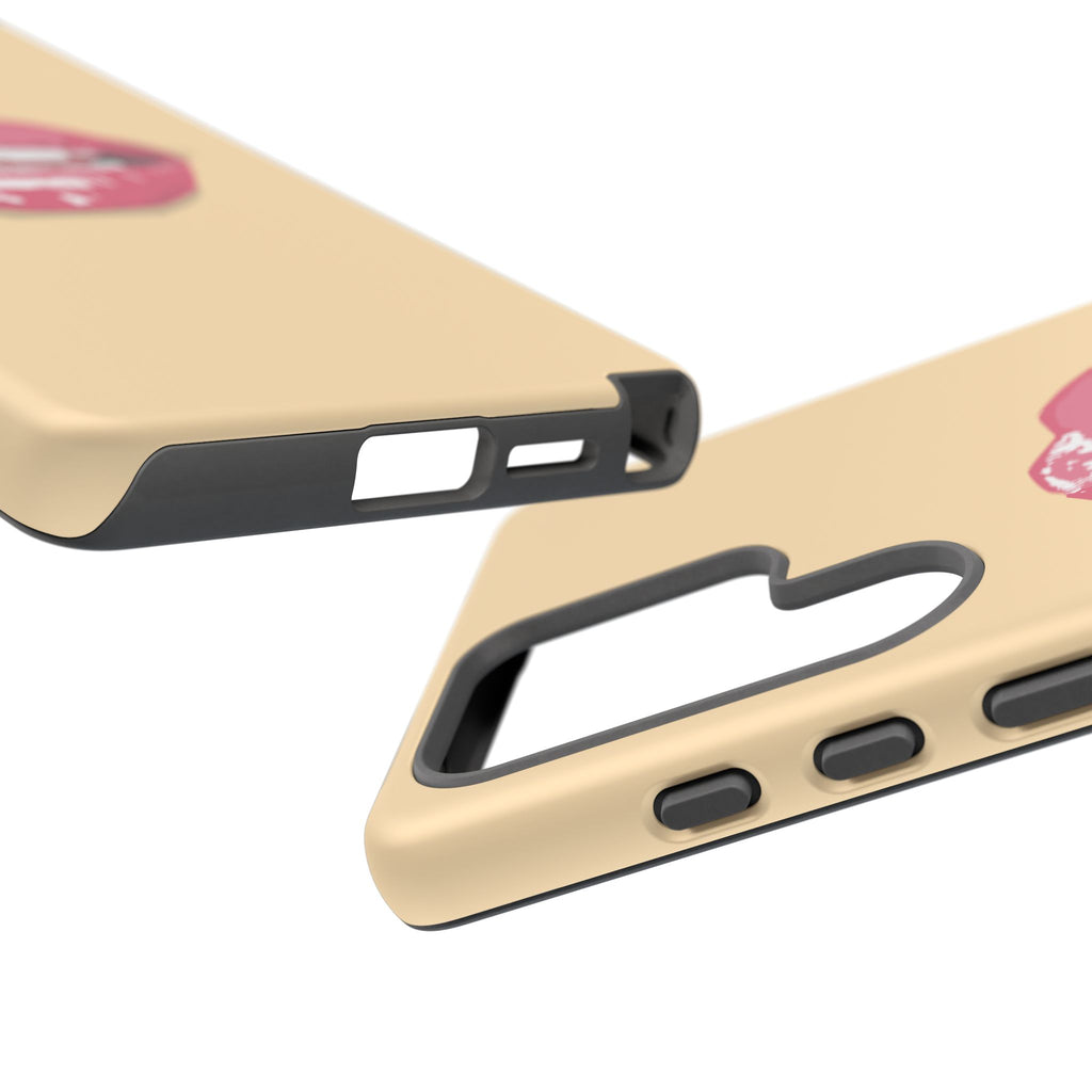 Stylish Phone Case with Lip Print, Trendy Mobile Cover, Fashion Accessory, Gift for Her, Cute Cell Phone Case