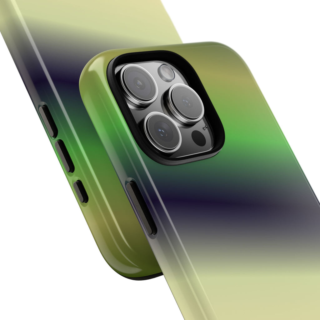 Gradient Phone Case - Tough Cases, Unique Cell Phone Cover, Stylish Tech Accessories, Green and Black Gradient, Perfect Gift
