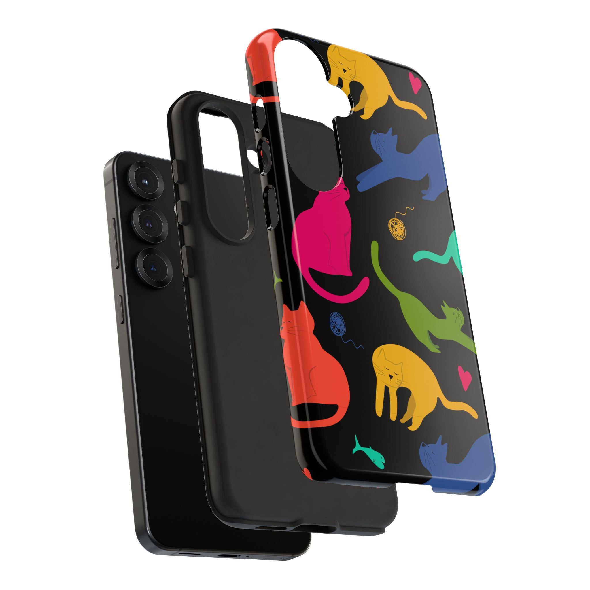Colorful Cat Phone Case - Fun Pet Lover Accessory, Paw-some Gift for Cat Owners, Colorful Protective Cover, Cute Animal Phone [...]