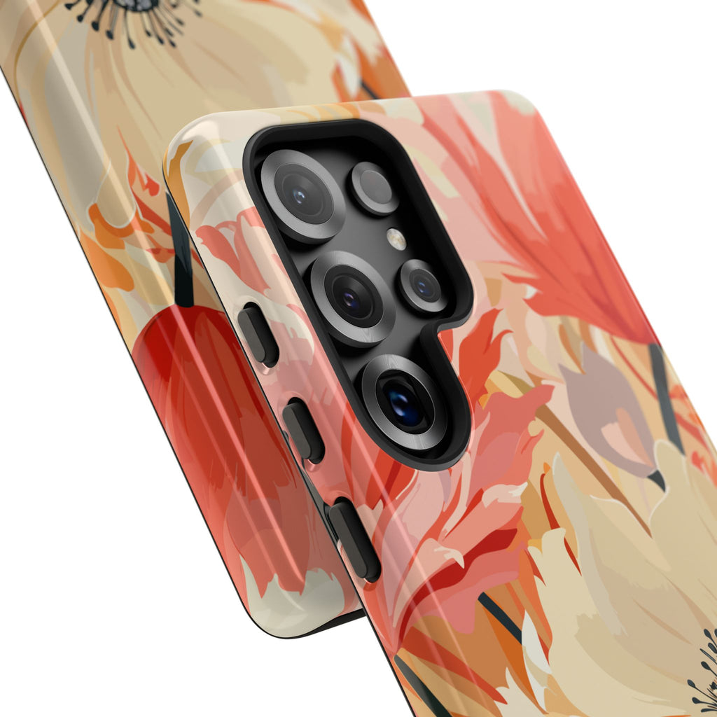 Floral Phone Case, Tough Protective Cover for Floral Lovers, Perfect Gift for Friends, Spring Celebration, Art Lovers Gift