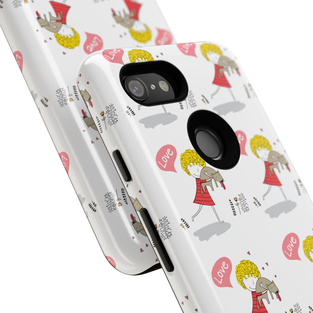 Love-Themed Phone Case | Cute Pet Lover Accessory, Perfect Gift for Birthdays, Anniversaries, Animal Lovers, Valentine's Day