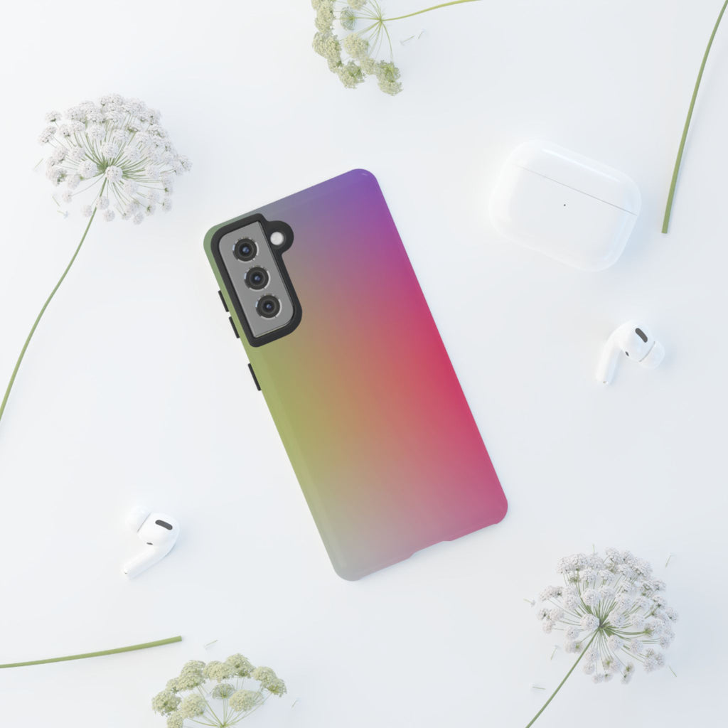 Gradient Phone Case, Tough Cases, Colorful Tech Accessory, Modern Phone Protection, Trendy Gift for Friends, Birthday, Holidays