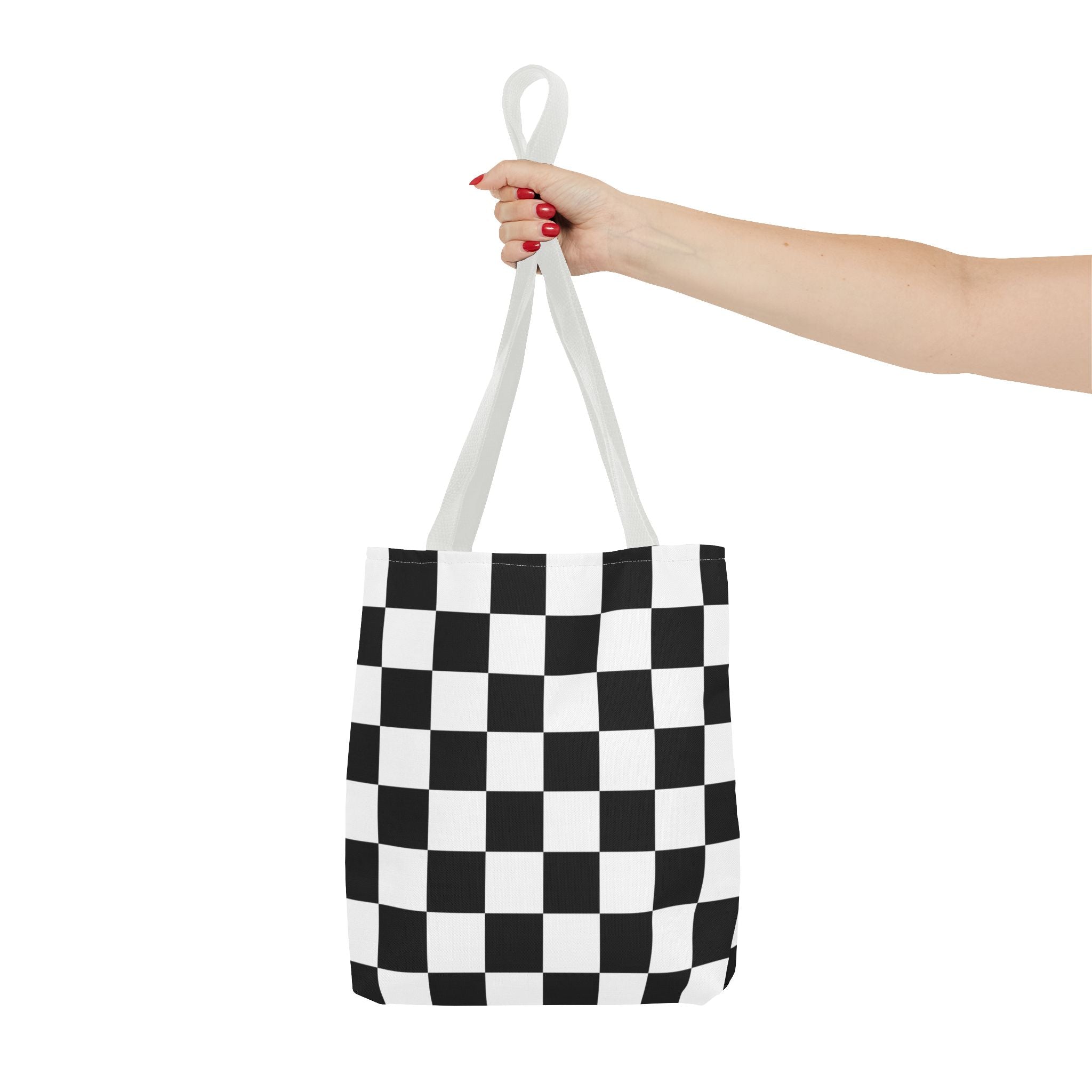 Tote Bag Finish Line - Checkered Victory – Tote Bag for Racing Fans