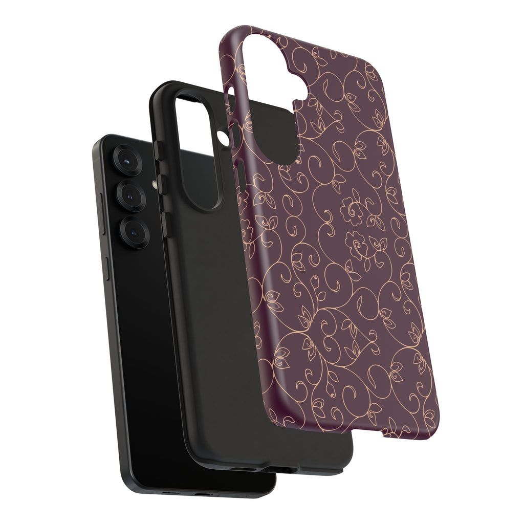 Elegant Floral Phone Case | Durable Mobile Cover, Gift for Her, Floral Design, Stylish Accessory, Phone Protection
