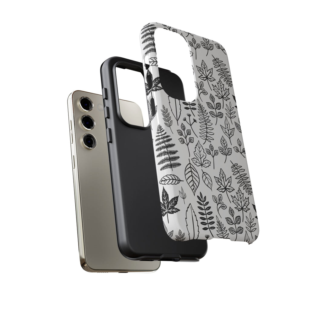 Stylish Phone Case for Nature Lovers, Botanical Design, Gift for Her, Fall Accessories, Customizable Tech Gear