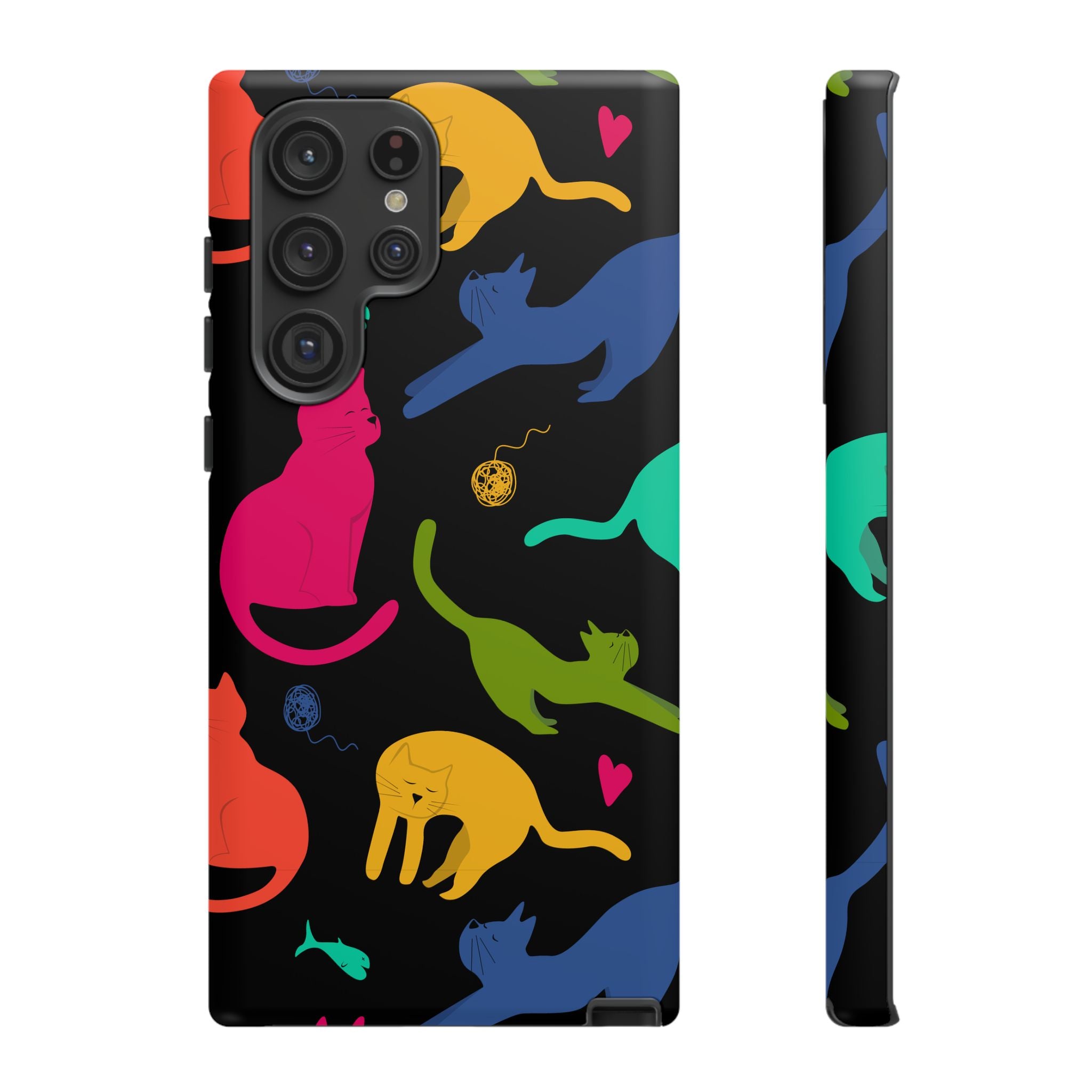 Colorful Cat Phone Case - Fun Pet Lover Accessory, Paw-some Gift for Cat Owners, Colorful Protective Cover, Cute Animal Phone [...]