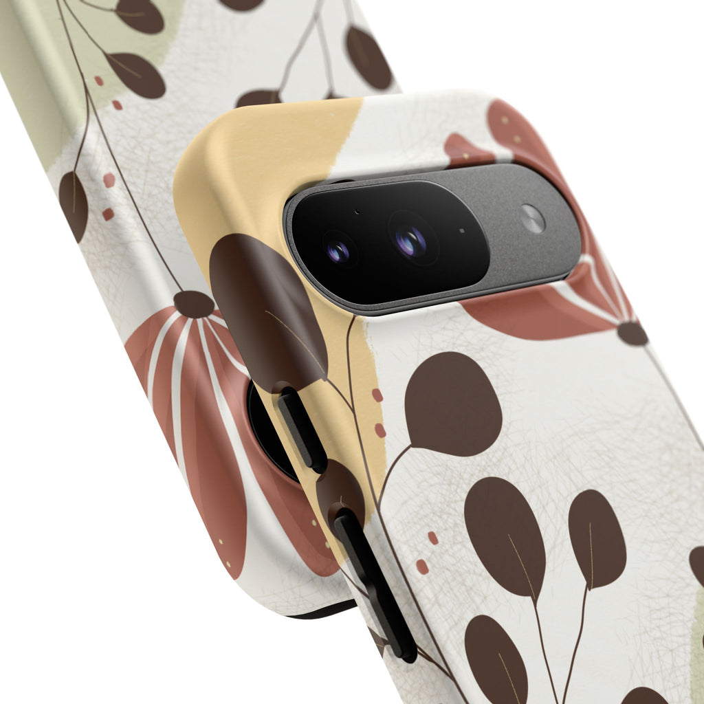 Floral Phone Case - Stylish Tough Cases for Women, Trendy Phone Cover, Gift for Her, Birthday Present, Everyday Use