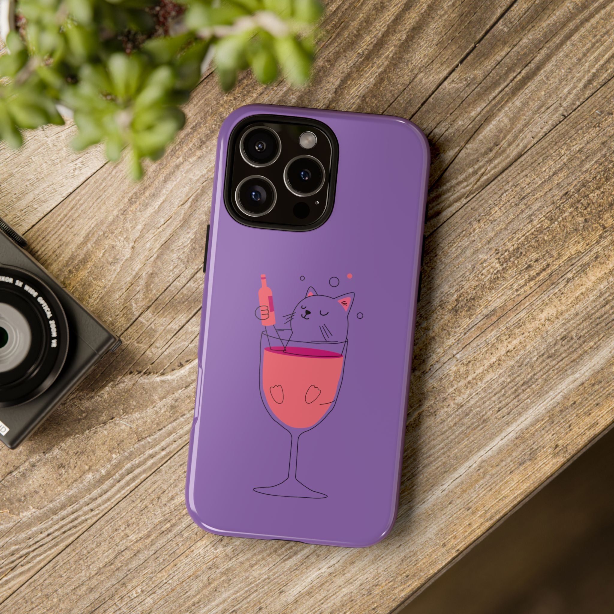 Cute Cat Phone Case, Fun Gift for Cat Lovers, Colorful Phone Cover, Pet Lover Accessory, Unique Cat Themed Case
