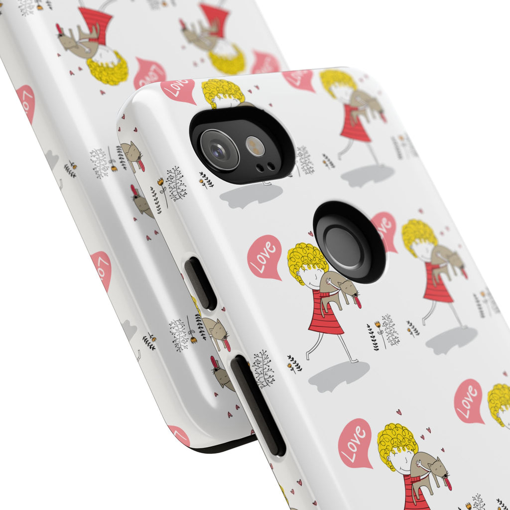 Love-Themed Phone Case | Cute Pet Lover Accessory, Perfect Gift for Birthdays, Anniversaries, Animal Lovers, Valentine's Day