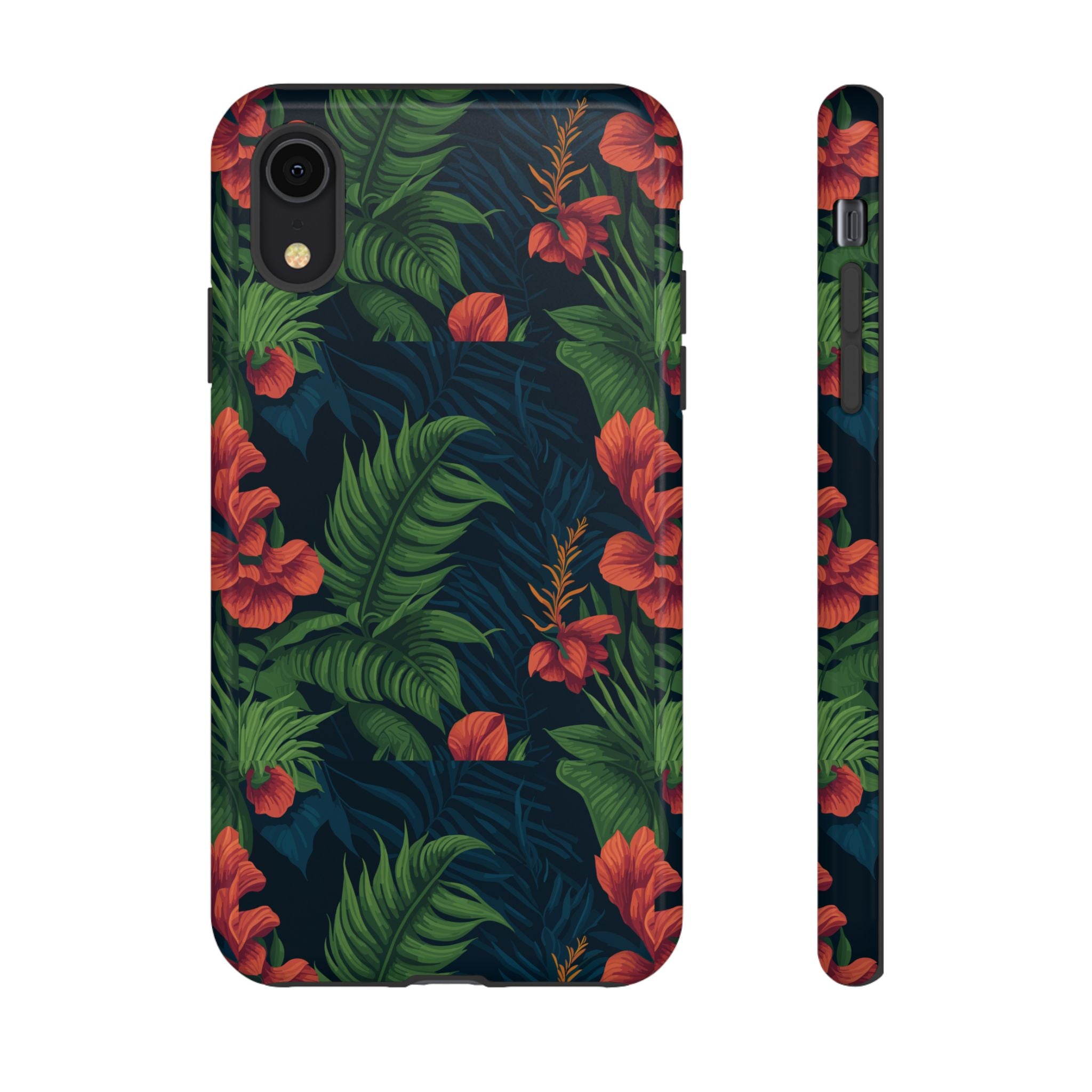 Tropical Phone Case with Floral Design, Eco-Friendly Protection for Summer Vibes, Ideal Gift for Nature Lovers, Vibrant Background