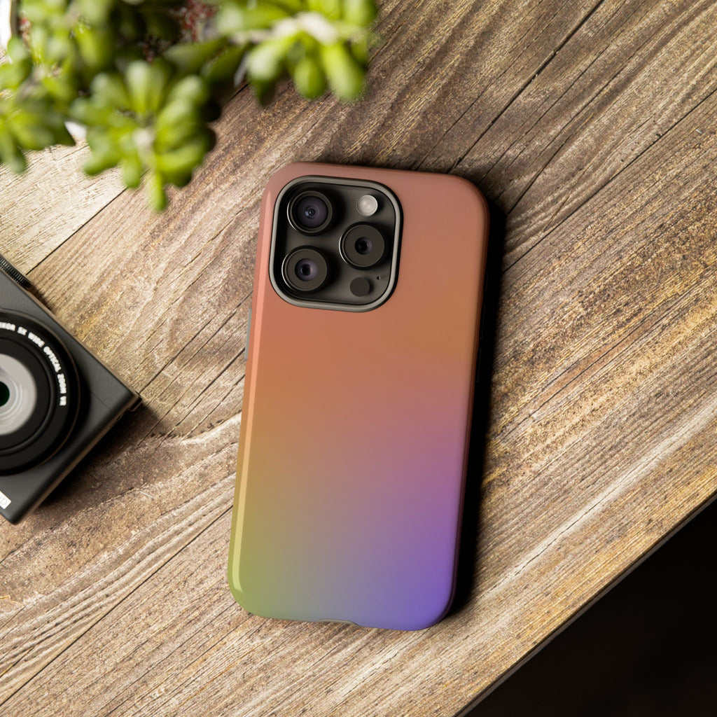 Colorful Gradient Phone Case, Tough Cases for iPhone, Customizable Phone Cover, Trendy Tech Accessory, Gift for Tech Lovers