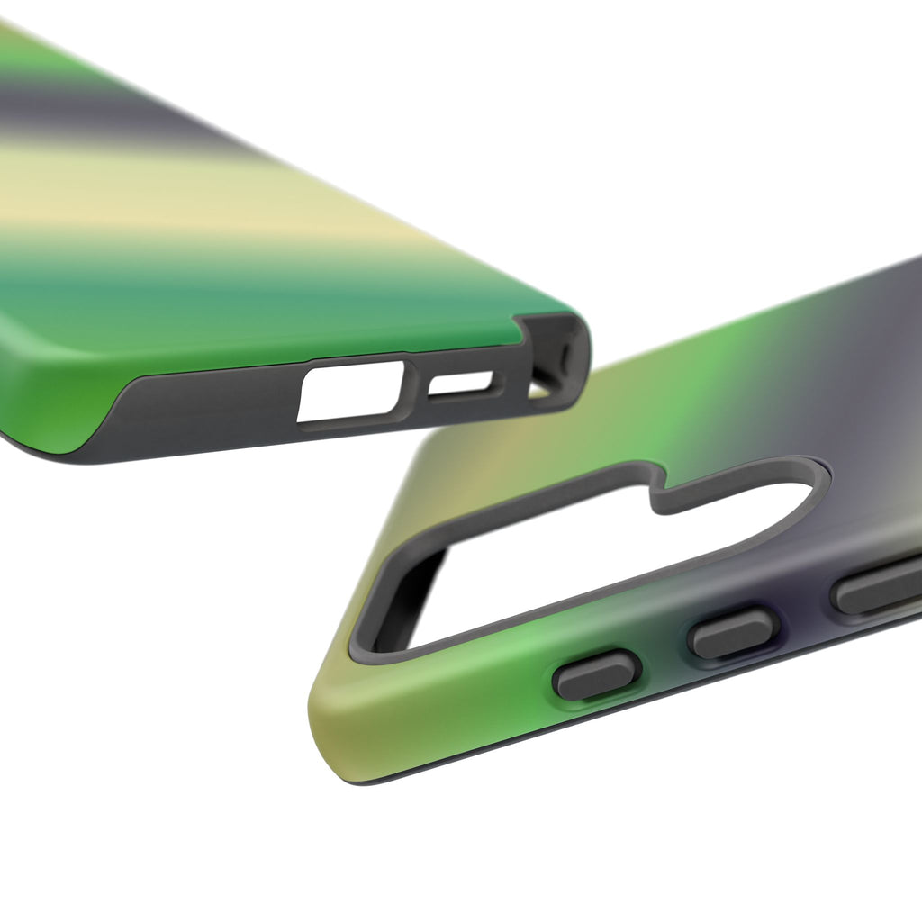 Gradient Phone Case - Tough Cases, Unique Cell Phone Cover, Stylish Tech Accessories, Green and Black Gradient, Perfect Gift