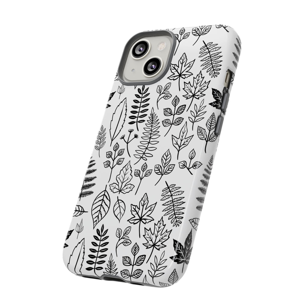 Stylish Phone Case for Nature Lovers, Botanical Design, Gift for Her, Fall Accessories, Customizable Tech Gear