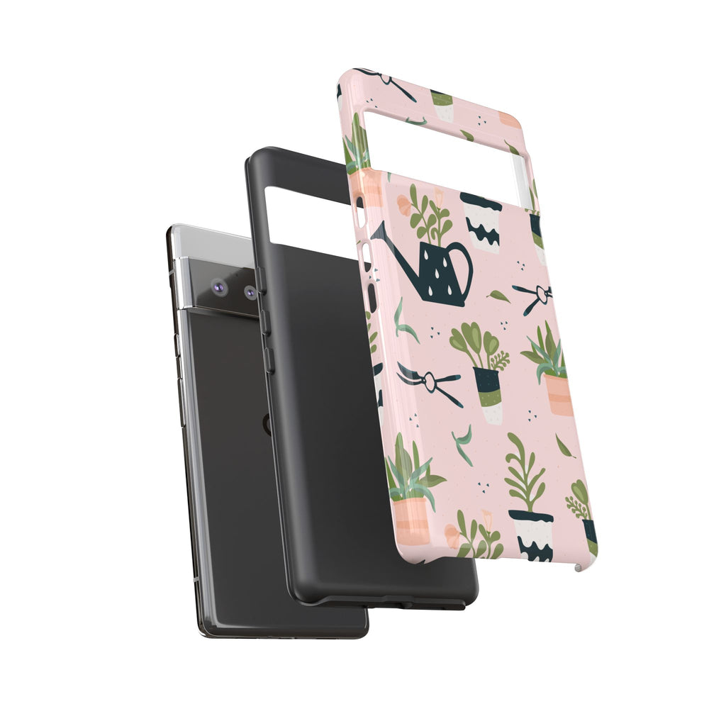 Floral Phone Case, Cute Plant Lover Case, Gift for Gardeners, Phone Cover, Green Thumb Accessories, Mother's Day Gift