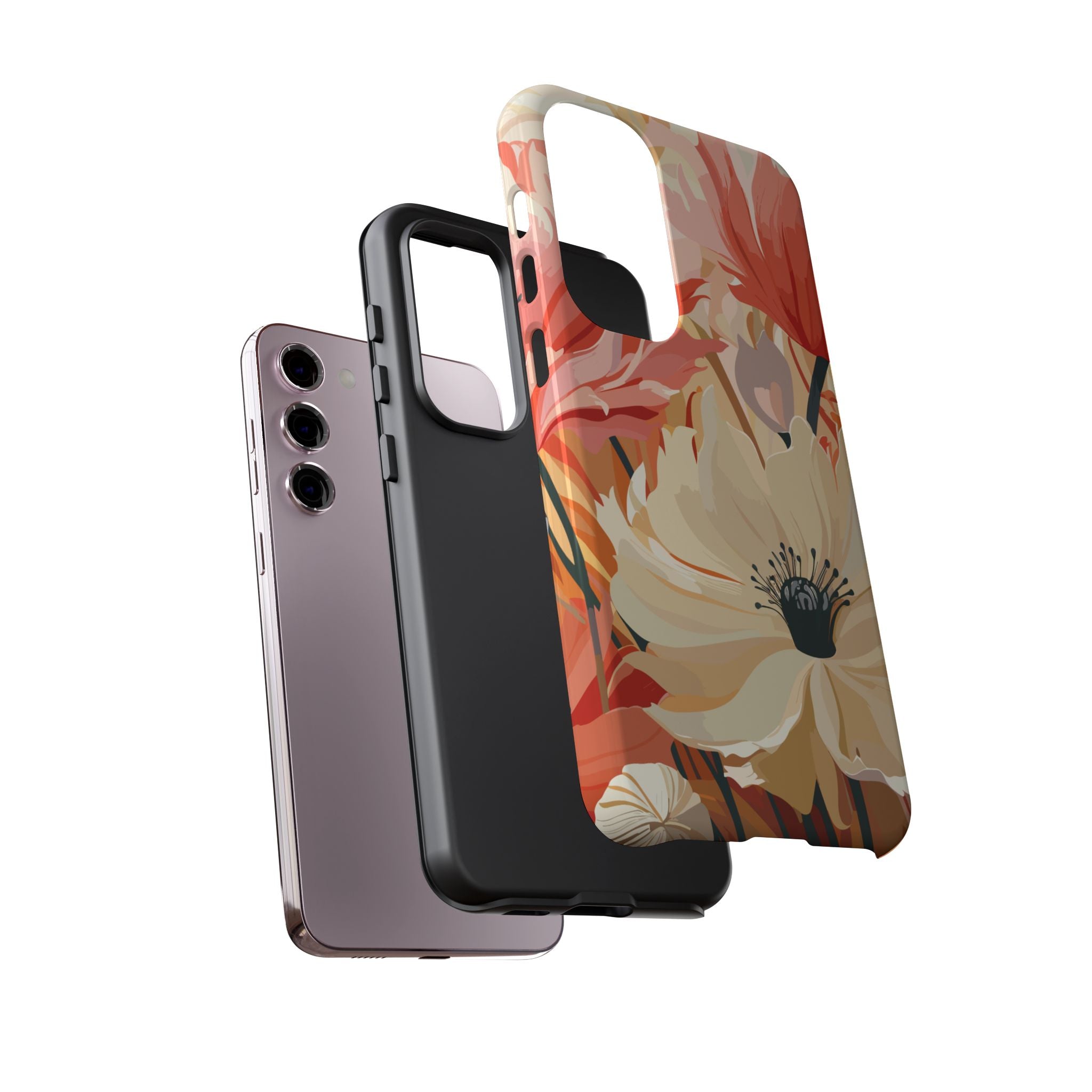 Floral Phone Case, Tough Protective Cover for Floral Lovers, Perfect Gift for Friends, Spring Celebration, Art Lovers Gift