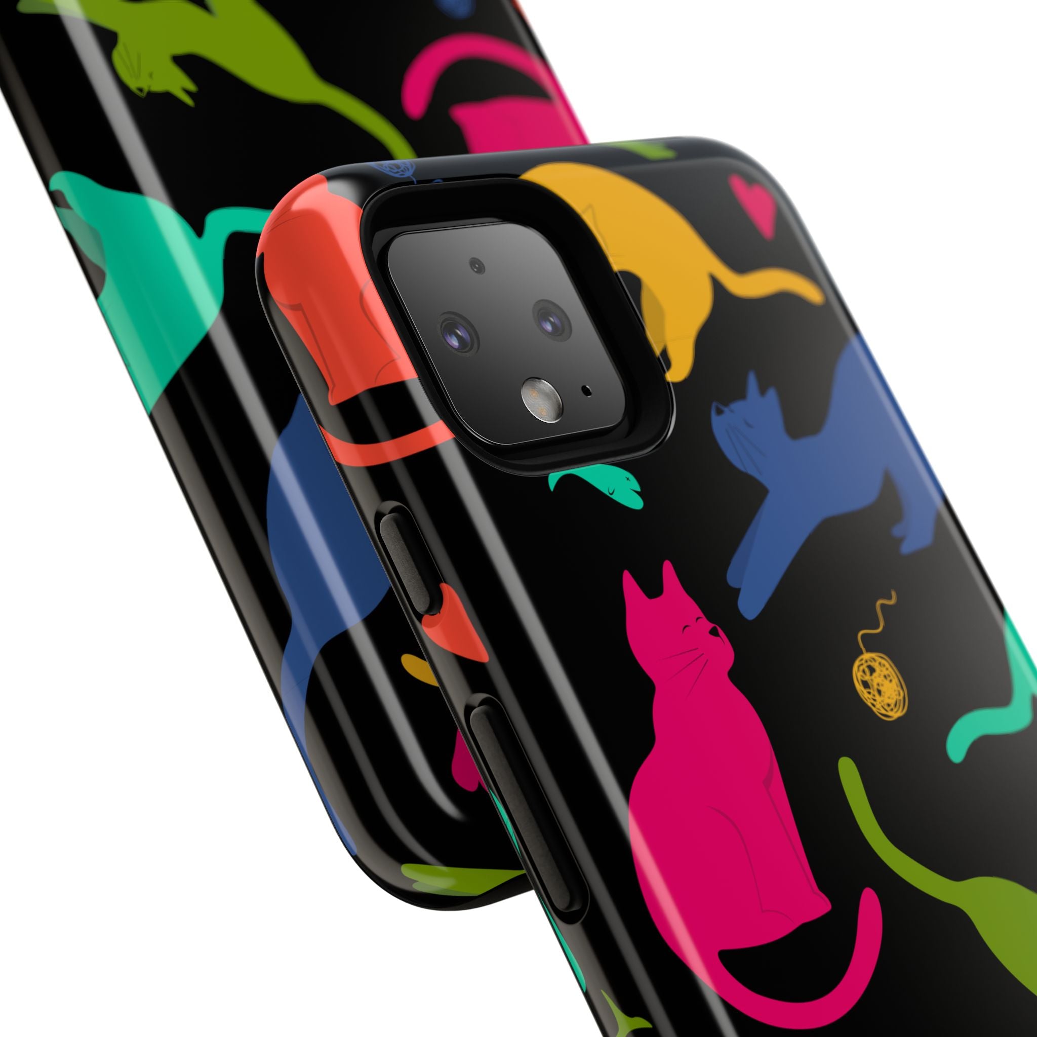 Colorful Cat Phone Case - Fun Pet Lover Accessory, Paw-some Gift for Cat Owners, Colorful Protective Cover, Cute Animal Phone [...]