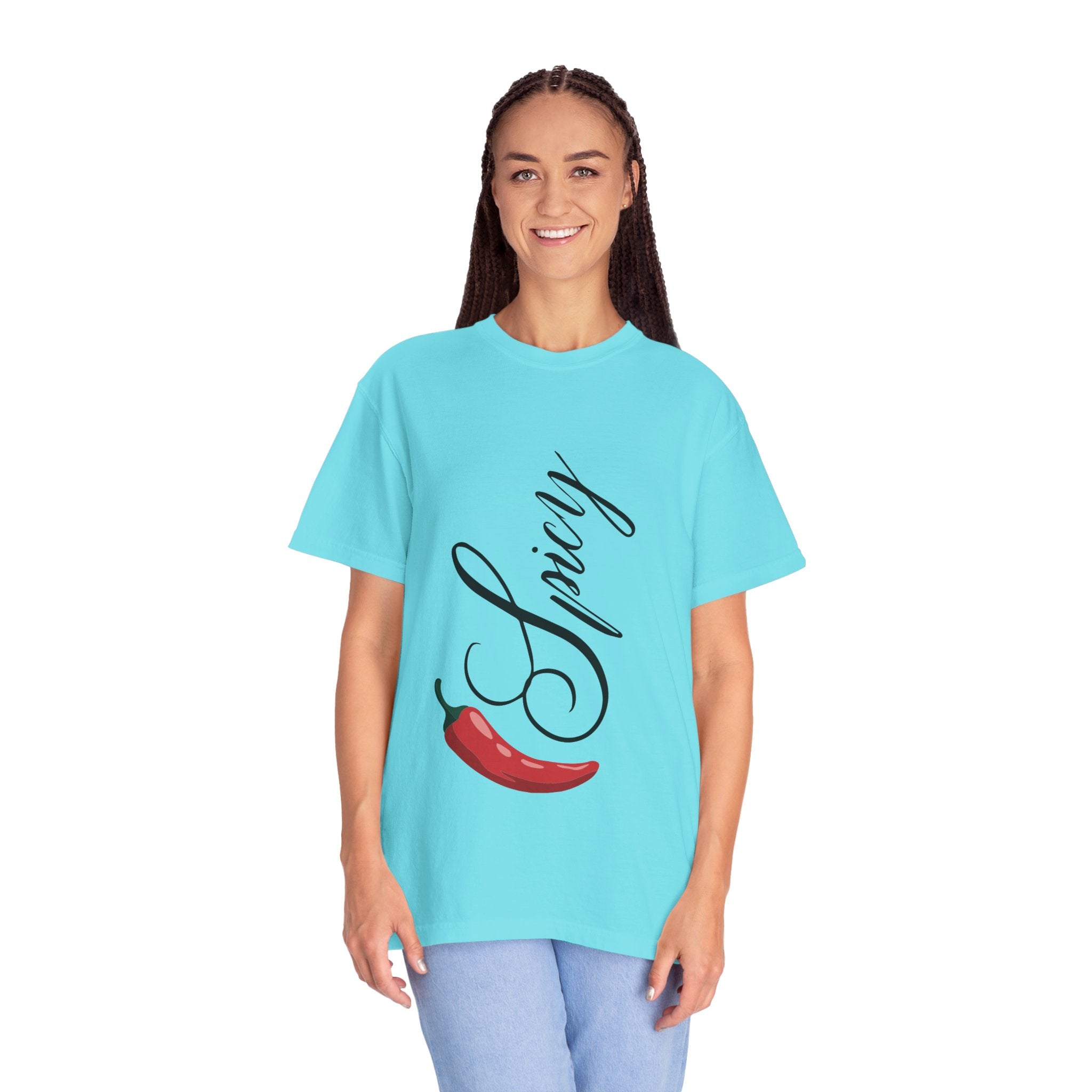 Spicy Unisex Garment-Dyed T-shirt, Cute Casual Tee, Perfect Gift for Foodies, Trendy Summer Style, Great for BBQs and Parties