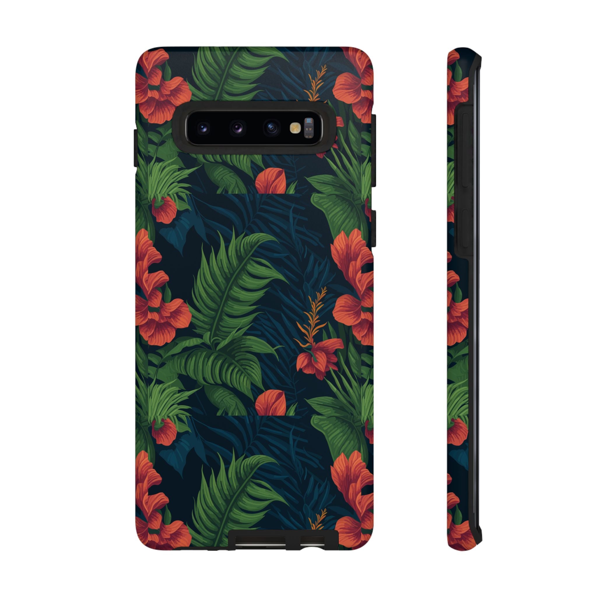 Tropical Phone Case with Floral Design, Eco-Friendly Protection for Summer Vibes, Ideal Gift for Nature Lovers, Vibrant Background