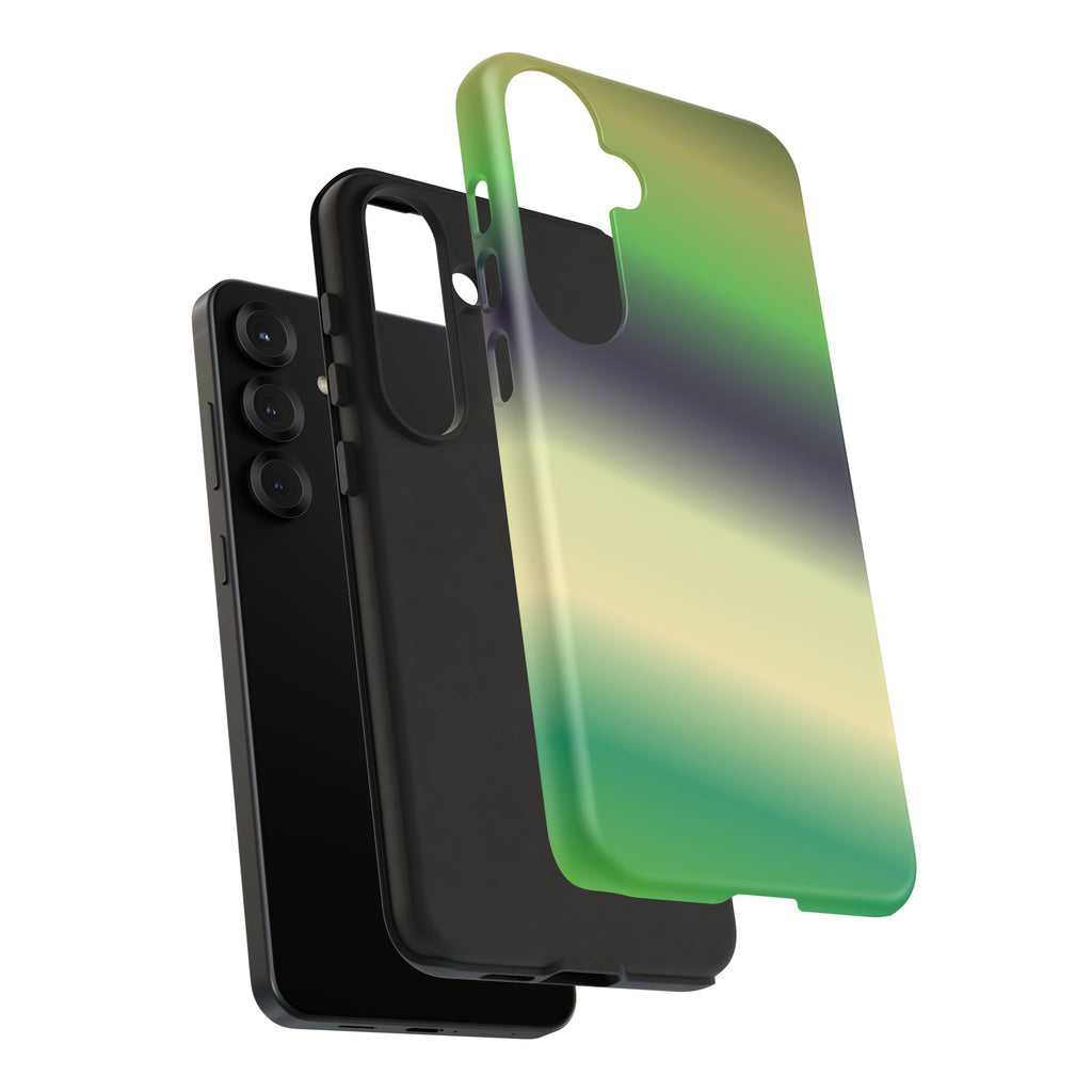 Gradient Phone Case - Tough Cases, Unique Cell Phone Cover, Stylish Tech Accessories, Green and Black Gradient, Perfect Gift