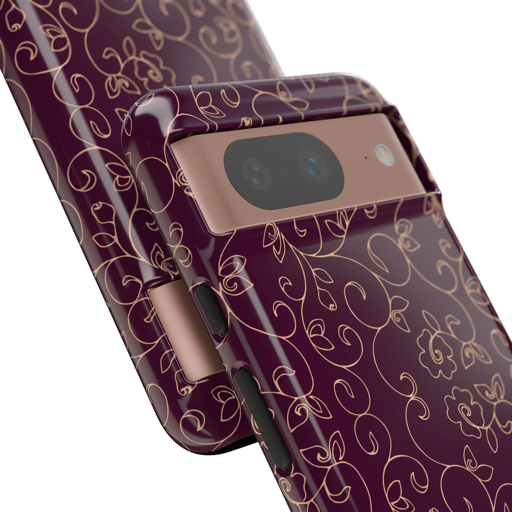 Elegant Floral Phone Case | Durable Mobile Cover, Gift for Her, Floral Design, Stylish Accessory, Phone Protection