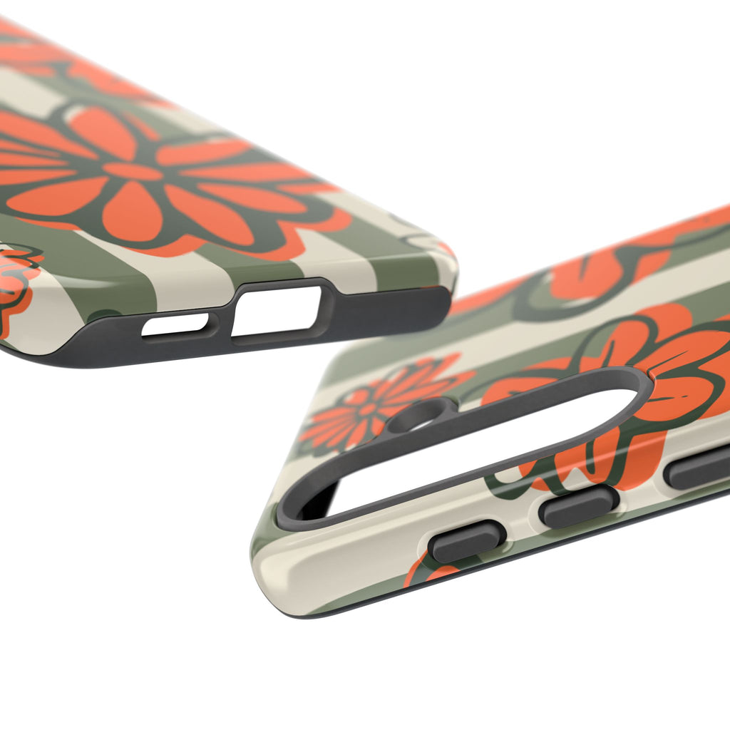 Floral Tough Phone Case - Trendy Protector for Pet Lovers, Super Cute Gift, Floral Design, Stylish Phone Cover, Unique Accessory