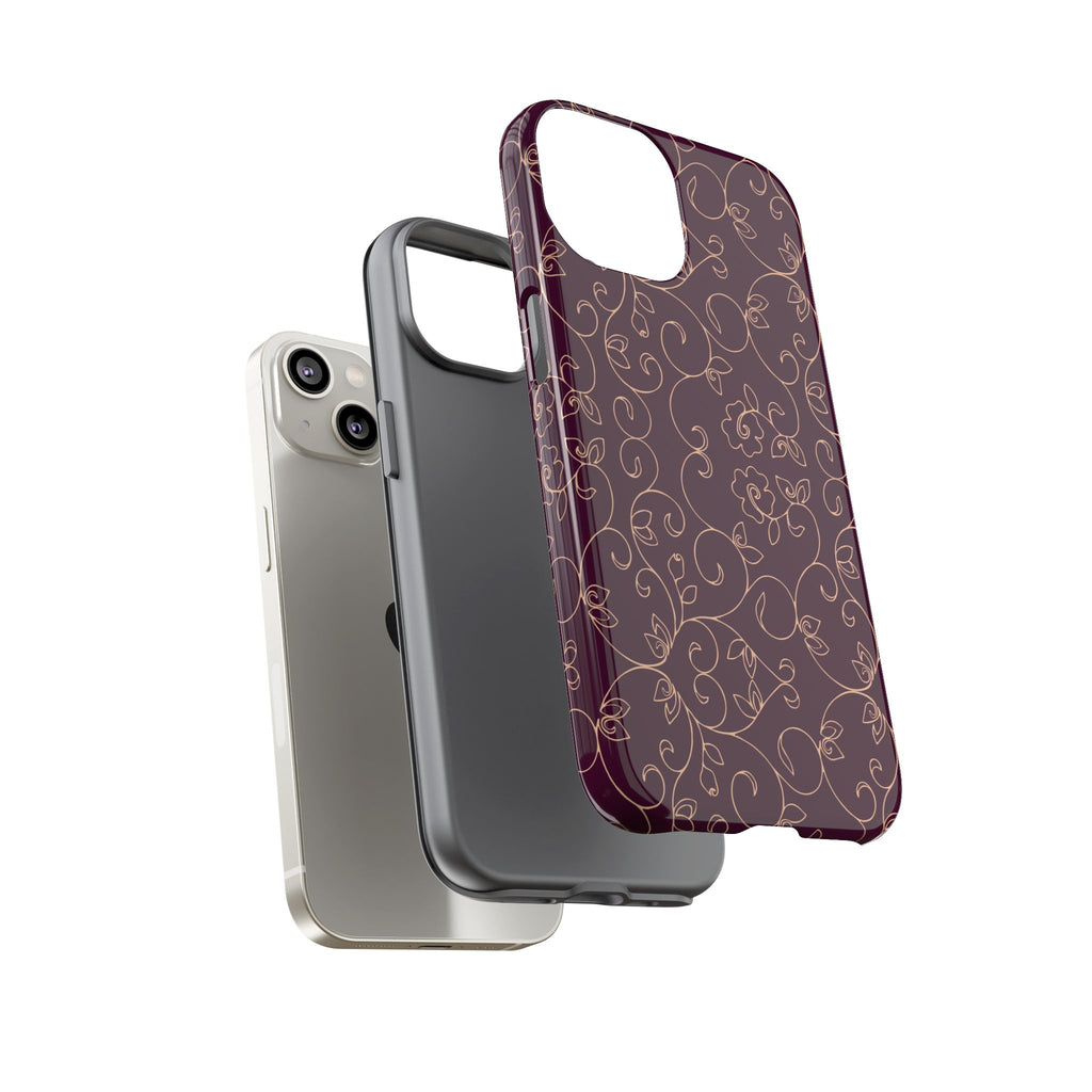 Elegant Floral Phone Case | Durable Mobile Cover, Gift for Her, Floral Design, Stylish Accessory, Phone Protection