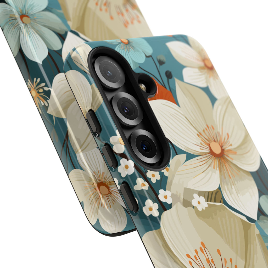Floral Phone Case, Stylish Tough Cases with Botanical Design, Flower Print Phone Cover, Gifts for Nature Lovers, Eco-Friendly Mobile Cover