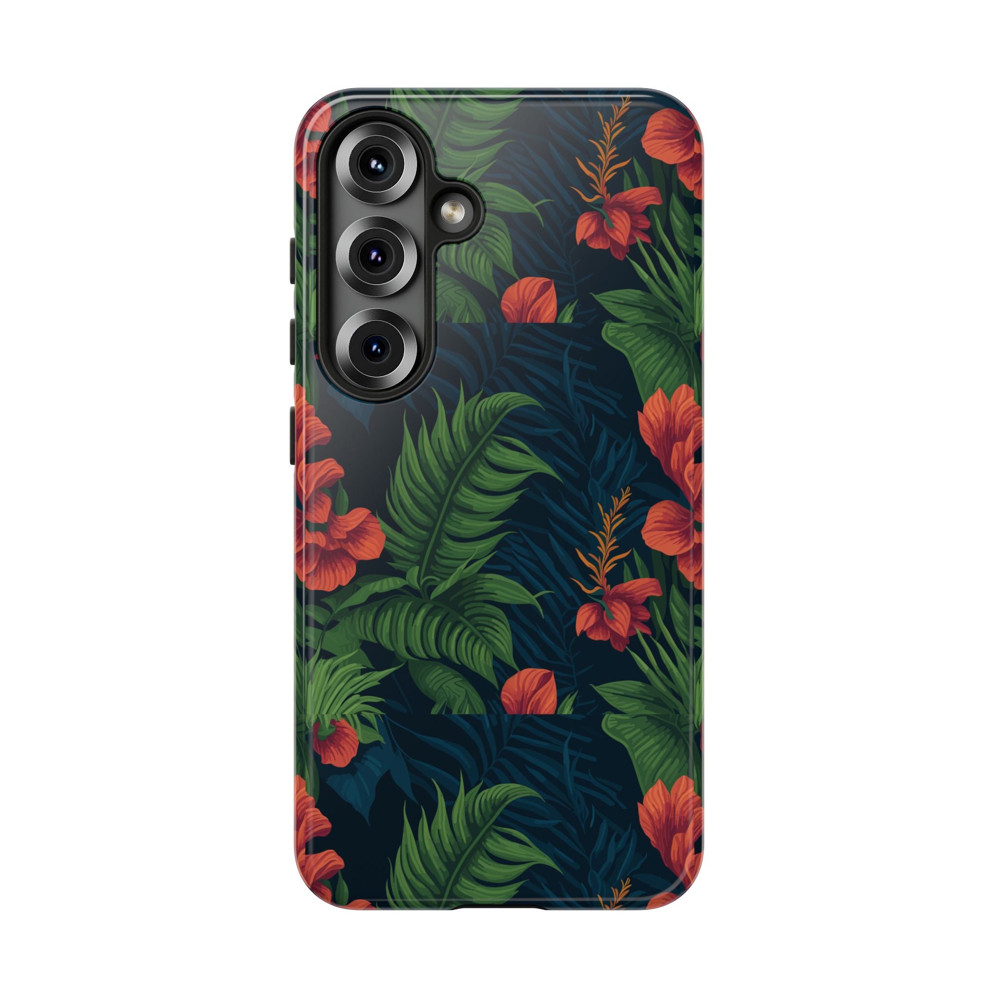Tropical Phone Case with Floral Design, Eco-Friendly Protection for Summer Vibes, Ideal Gift for Nature Lovers, Vibrant Background