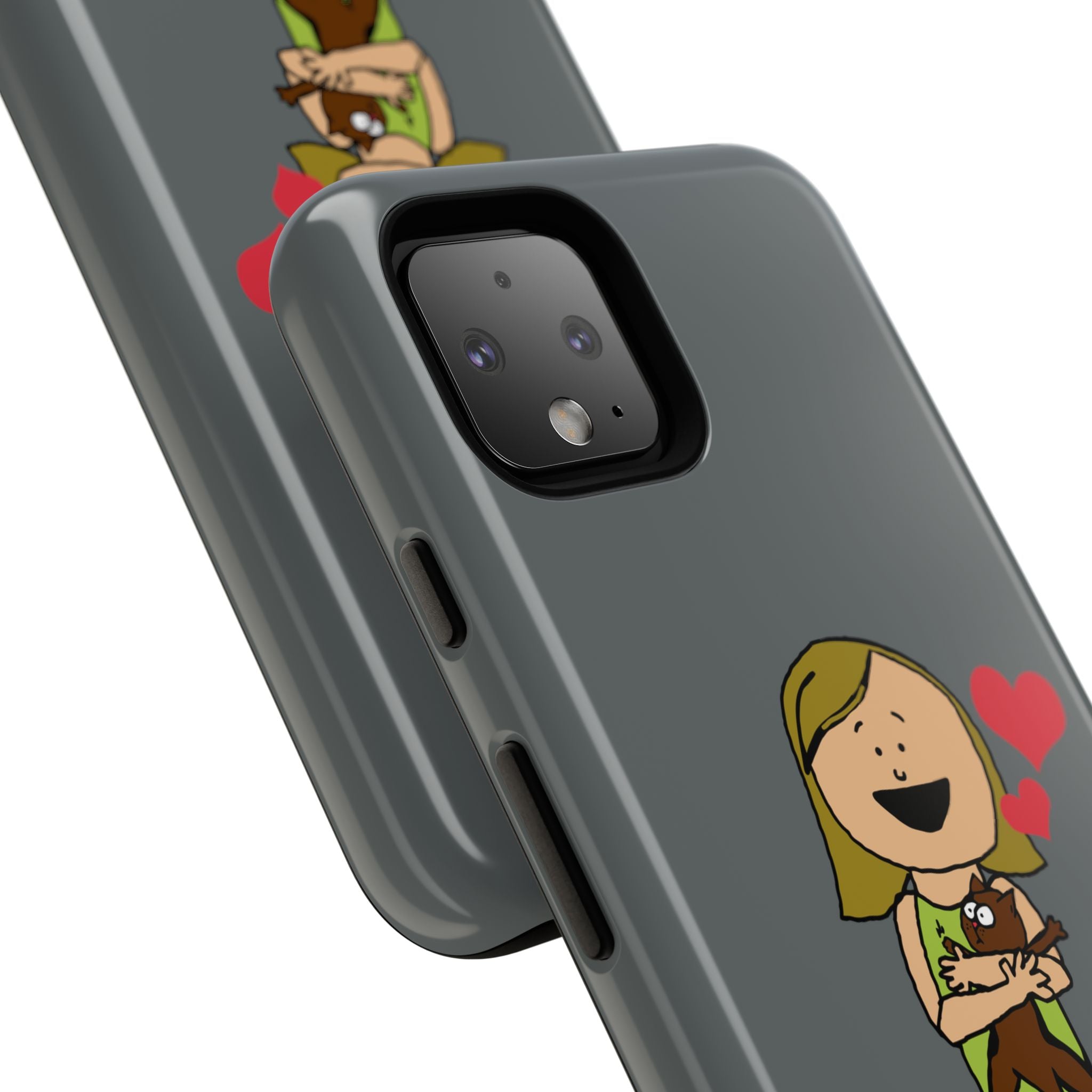 Pet Lover's Phone Case, Cute Animal Phone Cover, Gift for Dog Lovers, Cartoon Design, Fun Smartphone Accessory