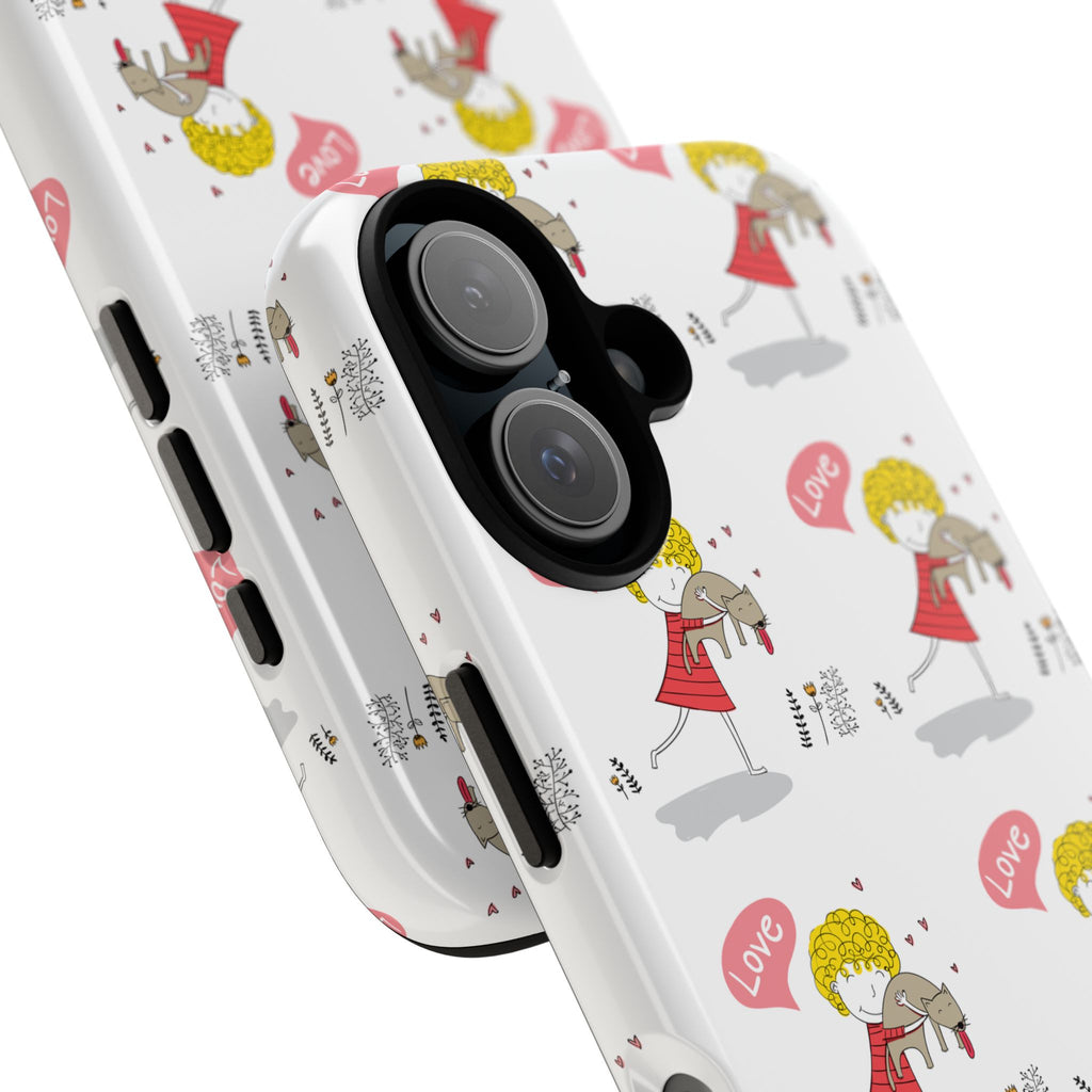 Love-Themed Phone Case | Cute Pet Lover Accessory, Perfect Gift for Birthdays, Anniversaries, Animal Lovers, Valentine's Day