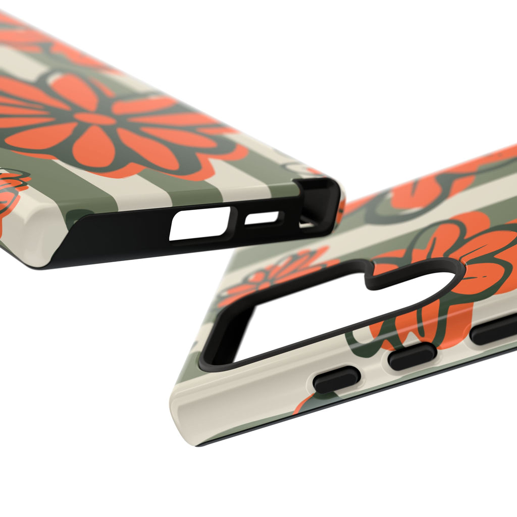 Floral Tough Phone Case - Trendy Protector for Pet Lovers, Super Cute Gift, Floral Design, Stylish Phone Cover, Unique Accessory